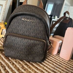 Michael Kors Dark Brown Mini Backpack